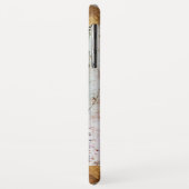 VITRUVIAN MAN, Monogram Red Ruby, Brown Case-Mate iPhone Hülle (Hinten/Links)