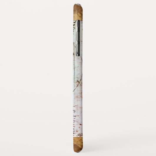 VITRUVIAN MAN, Monogram Red Ruby, Brown Case-Mate iPhone Hülle (Hinten/Links)