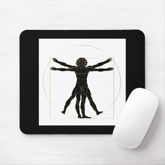 Vitruvian Man Mousepad (Mit Mouse)