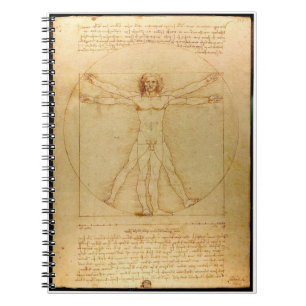 Vitruvian Man Notebook von Da Vinci Notizblock