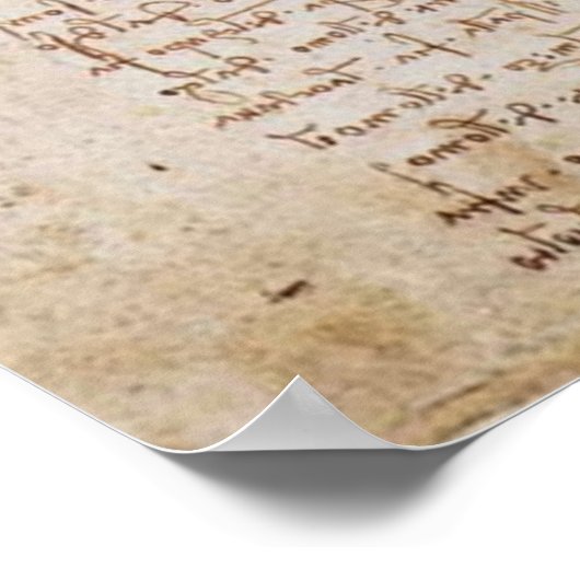 Vitruvian Man Poster (Ecke)