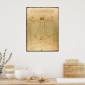 Vitruvian Man Poster (Küche)
