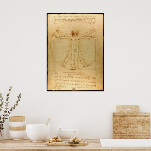Vitruvian Man Poster (Küche)