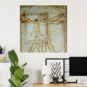 Vitruvian Man Poster (Heimbüro)