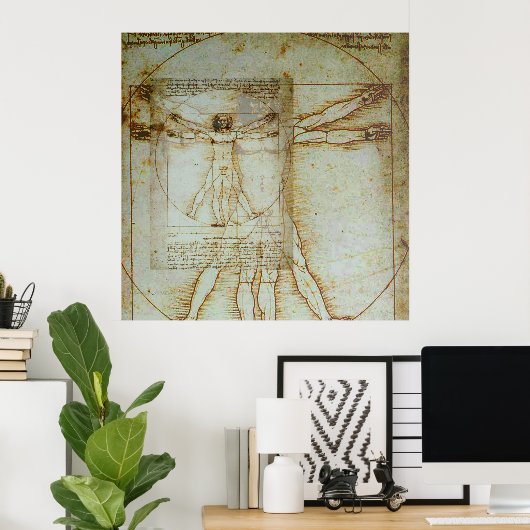 Vitruvian Man Poster (Heimbüro)