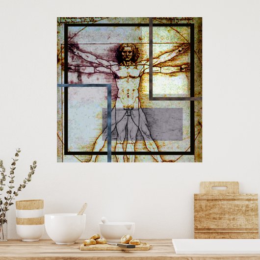 Vitruvian Man Poster (Küche)