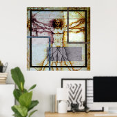 Vitruvian Man Poster (Heimbüro)