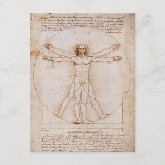 Vitruvian Man Postkarte (Vorderseite)