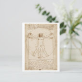 Vitruvian Man Postkarte (Stehend Vorderseite)