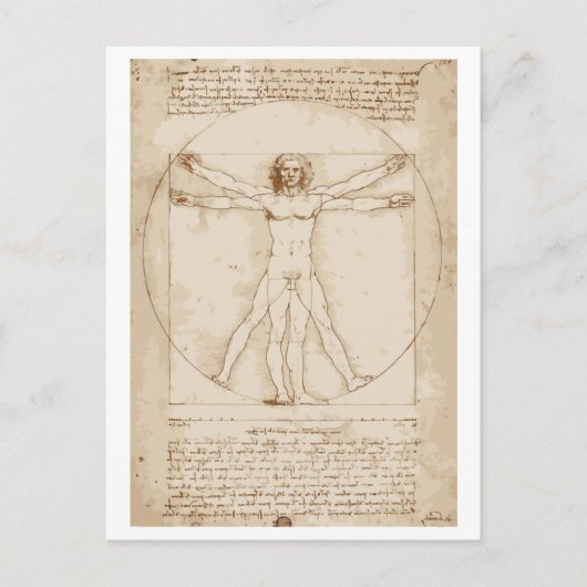 Vitruvian Man Postkarte (Vorderseite)