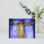 Vitruvian Man Postkarte (Stehend Vorderseite)