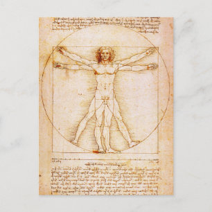 Vitruvian Man Postkarte