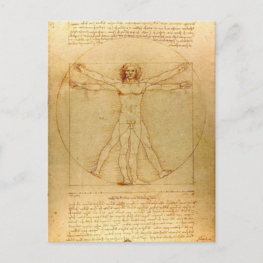 Vitruvian Man Postkarte (Vorderseite)