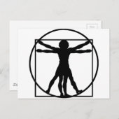 Vitruvian Man Postkarte (Vorne/Hinten)