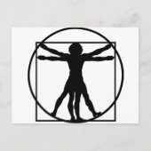 Vitruvian Man Postkarte (Vorderseite)