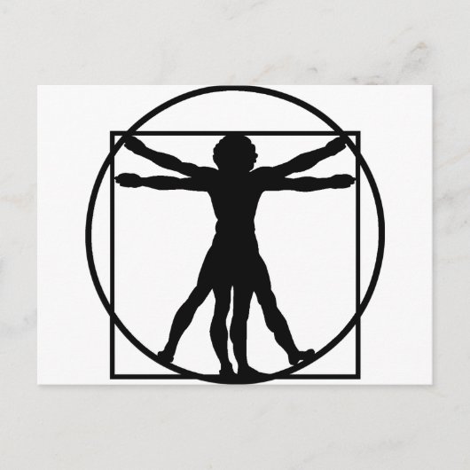Vitruvian Man Postkarte (Vorderseite)