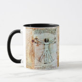 VITRUVIAN MAN Tasse des antiken Denkmals (Links)
