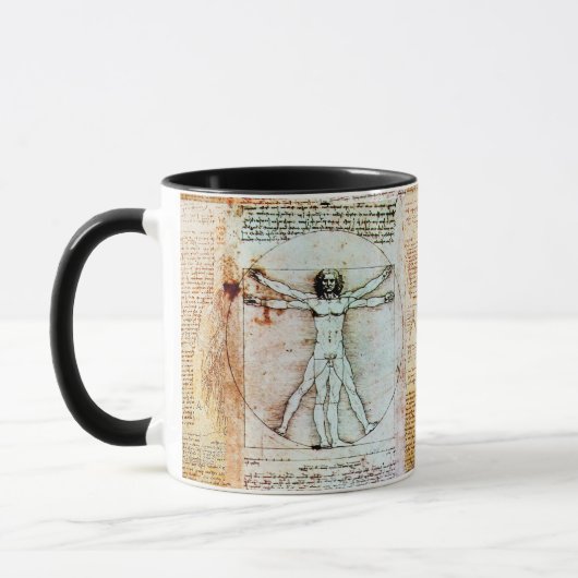 VITRUVIAN MAN Tasse des antiken Denkmals (Links)