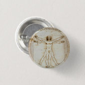 Vitruvian Man Tiny Button (Vorne & Hinten)