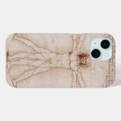 Vitruvian Man von Leonardo da Vinci Case-Mate iPhone Hülle (Rückseite (Horizontal))