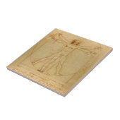 Vitruvian Man von Leonardo Da Vinci Fliese (Seite)