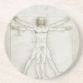 Vitruvian Man von Leonardo da Vinci Getränkeuntersetzer (Vorne)