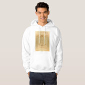 Vitruvian Man von Leonardo Da Vinci Hoodie (Vorne ganz)
