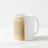 Vitruvian Man von Leonardo Da Vinci Kaffeetasse (VorderseiteRechts)