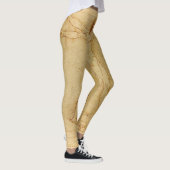 Vitruvian Man von Leonardo Da Vinci Leggings (Rechts)