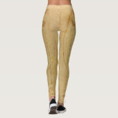 Vitruvian Man von Leonardo Da Vinci Leggings (Rückseite)
