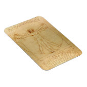 Vitruvian Man von Leonardo Da Vinci Magnet (Rechte Seite)