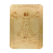 Vitruvian Man von Leonardo Da Vinci Magnet (Vertikal)