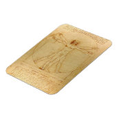 Vitruvian Man von Leonardo Da Vinci Magnet (Linke Seite)