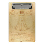 Vitruvian Man von Leonardo Da Vinci Mini Klemmbrett (Vorderseite)