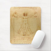 Vitruvian Man von Leonardo Da Vinci Mousepad (Mit Mouse)