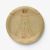 Vitruvian Man von Leonardo Da Vinci Pappteller (Vorderseite)