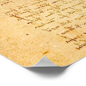 Vitruvian Man von Leonardo da Vinci Poster (Ecke)