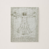 Vitruvian Man von Leonardo da Vinci Puzzle (Vertikal)