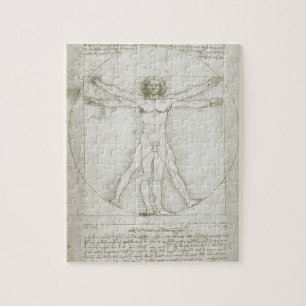 Vitruvian Man von Leonardo da Vinci Puzzle