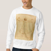 Vitruvian Man von Leonardo Da Vinci Sweatshirt (Vorderseite)