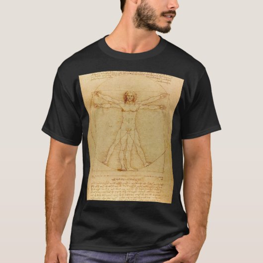 Vitruvian Man von Leonardo Da Vinci T-Shirt (Vorderseite)