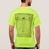 Vitruvian Man von Leonardo da Vinci T-Shirt (Rückseite)