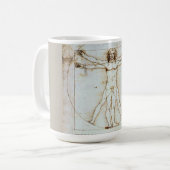 Vitruvian Man von Leonardo da Vinci Tasse (Vorderseite Links)