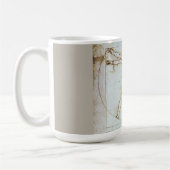 Vitruvian Man von Leonardo da Vinci Tasse (Links)