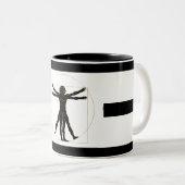 Vitruvian Man Zweifarbige Tasse (VorderseiteRechts)