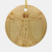 Vitruvian Mann durch Leonardo da Vinci Keramikornament (Vorne)