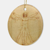 Vitruvian Mann durch Leonardo da Vinci Keramikornament (Links)