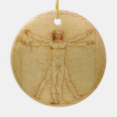 Vitruvian Mann durch Leonardo da Vinci Keramikornament (Hinten)