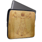 Vitruvian Mann durch Leonardo da Vinci Laptopschutzhülle (Vorne Rechts)