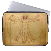 Vitruvian Mann durch Leonardo da Vinci Laptopschutzhülle (Vorderseite)